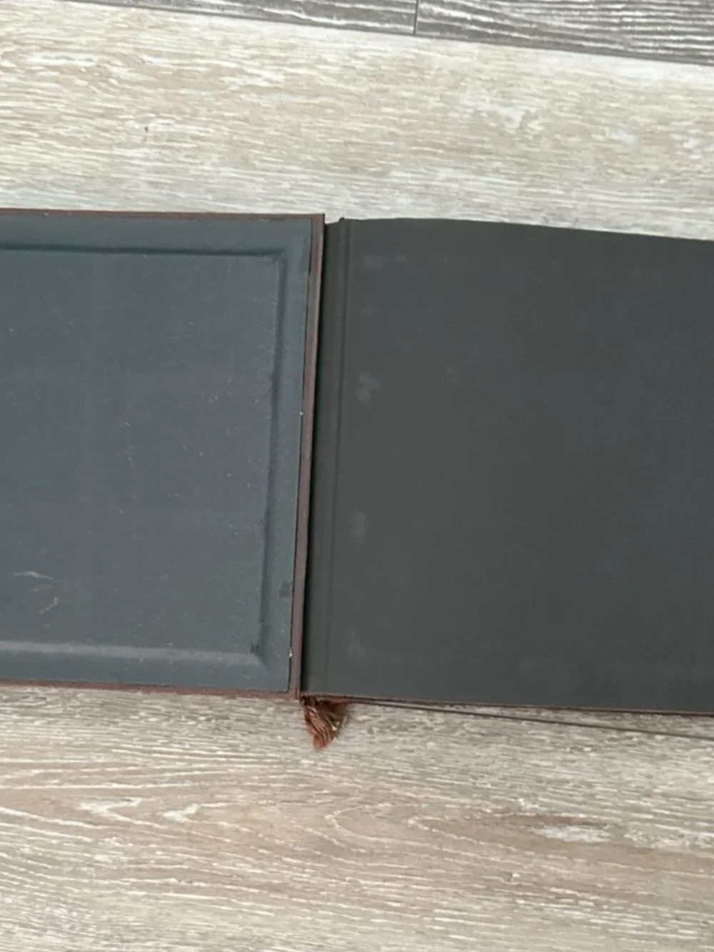 Vintage Leather Scrapbook Photo Album w Copper Plat4es of Scenes of Istanbul etc